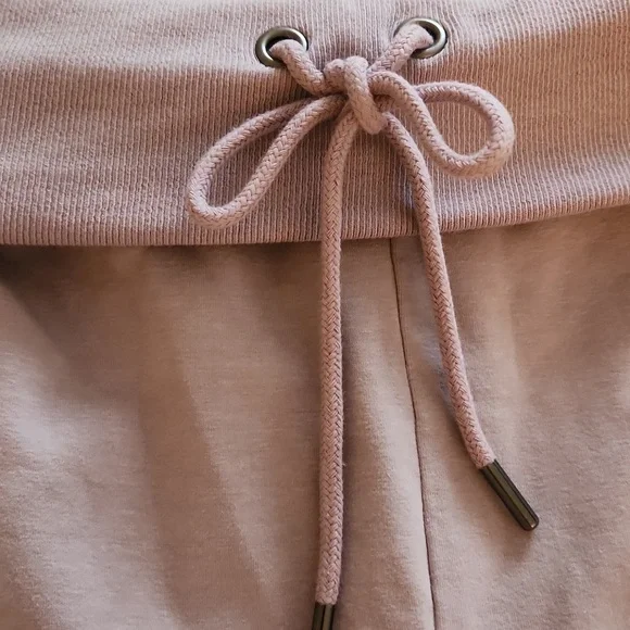 NWOT Free People Limitless Fitted Cotton Shorts Faded Mauve Size M - Picture 5 of 6